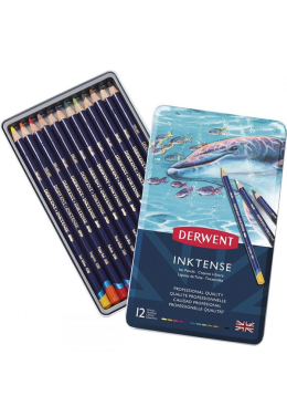 Estojo Lápis de Cor Aquarelavel C/12 Inktense 0700928 Derwent